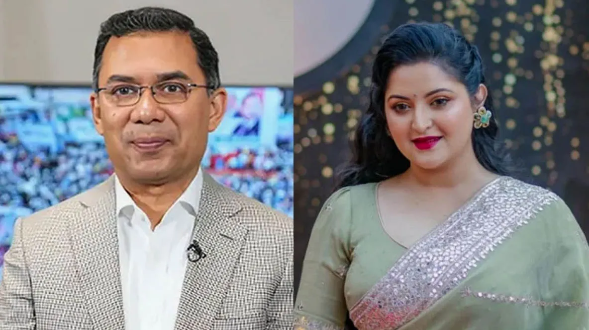 তারেক রহমানকে নিয়ে পরীমনির স্ট্যাটাস